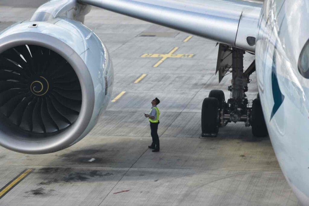 On the ground safety checks!