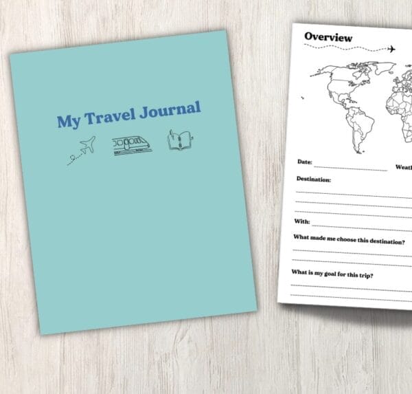 Travel Journal with prompts