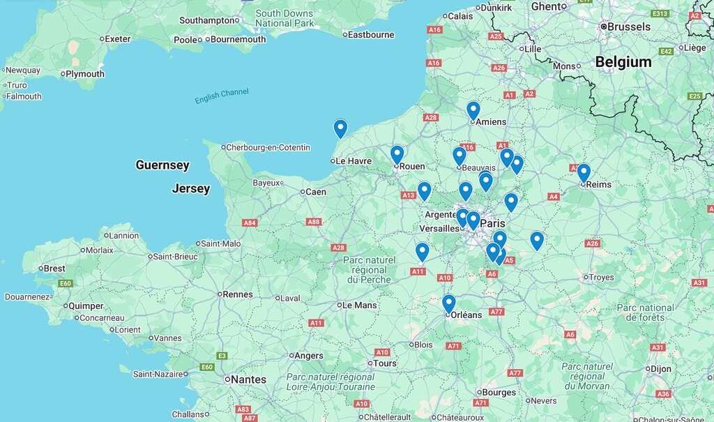 Day trips from Paris