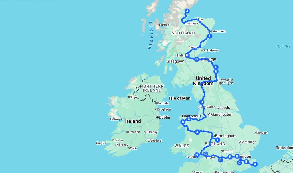 United Kingdom Castles Road Trip