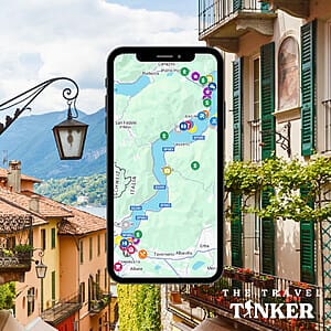 Lake Como, Bellagio, and Lugano google map legend