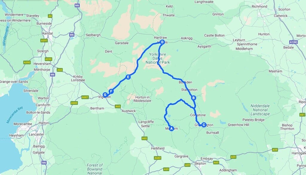 Yorkshire Dales Road Trip + Map: From Malham to Ingleton 🚗
