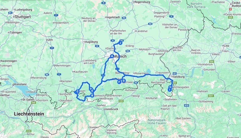 Bavaria Winter Road Trip + Map: Fairytale Towns & Snowy Alpine Lakes ❄️
