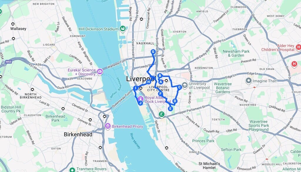 Liverpool Walking Tour + Map: Cathedrals, Docks, and Beatles Spots 🚶