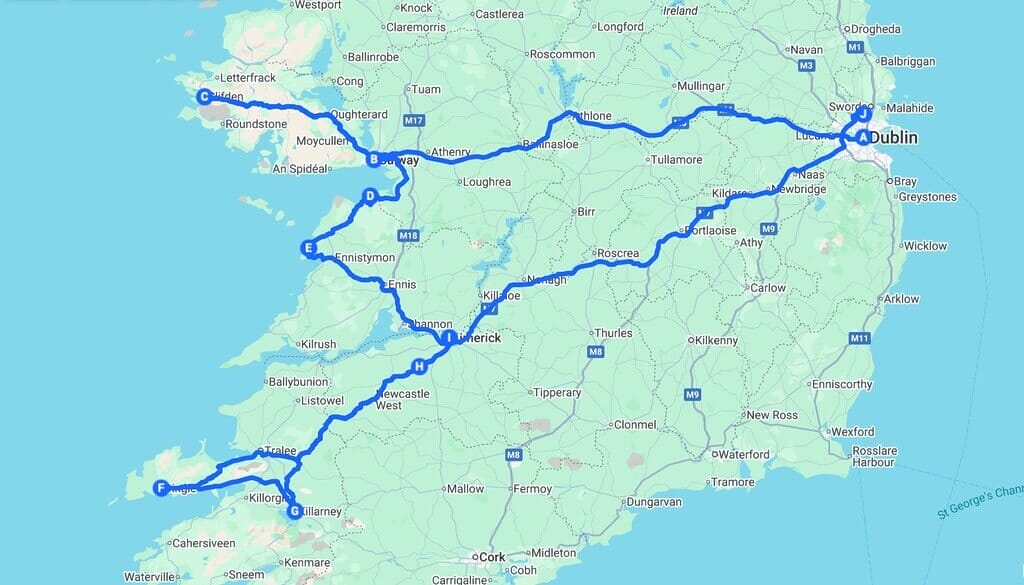 New Year Ireland Road Trip & Map: Wild Atlantic Way With Empty Roads