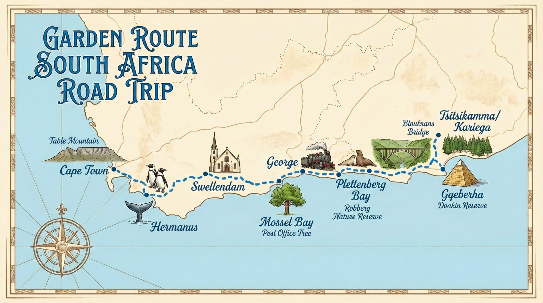 Garden Route South Africa Road Trip + Map: Best Stops for Beaches ...