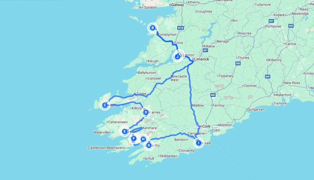 Ireland’s Southwest Loop Road Trip + Map: 7 Days Through Cliffs, Coasts and Craic 🚗