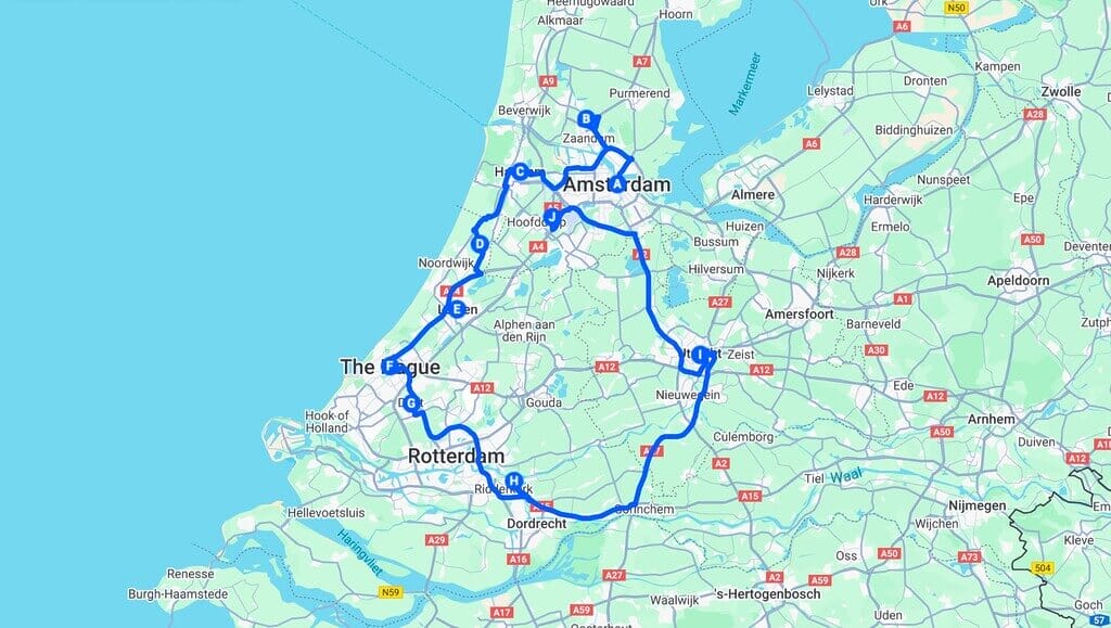 Netherlands Tulip Route Road Trip + Map: Fields, Windmills & Cute Towns 🌷🚗