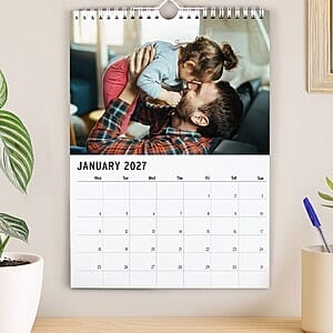 Personalised Photo Upload Wall Calendar