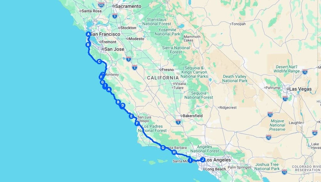 Pacific Coast Highway California Road Trip + Map: Big Sur & Best Stops
